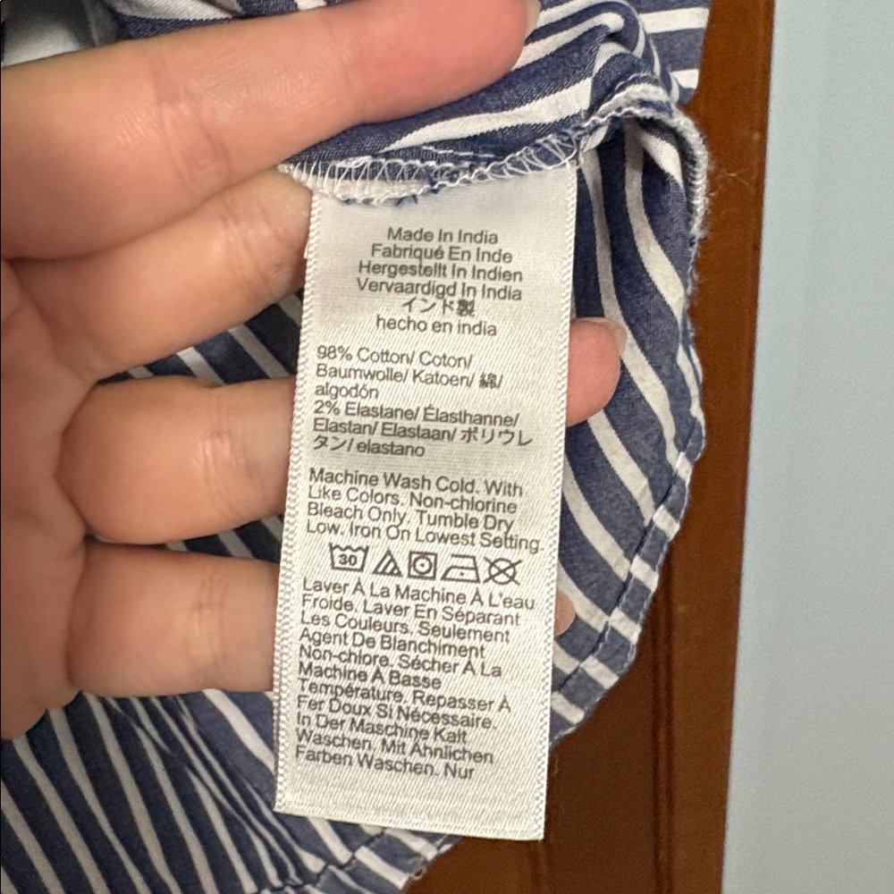 J. Crew | Shirt Dress with Contrasting Collar - Picture 6 of 6